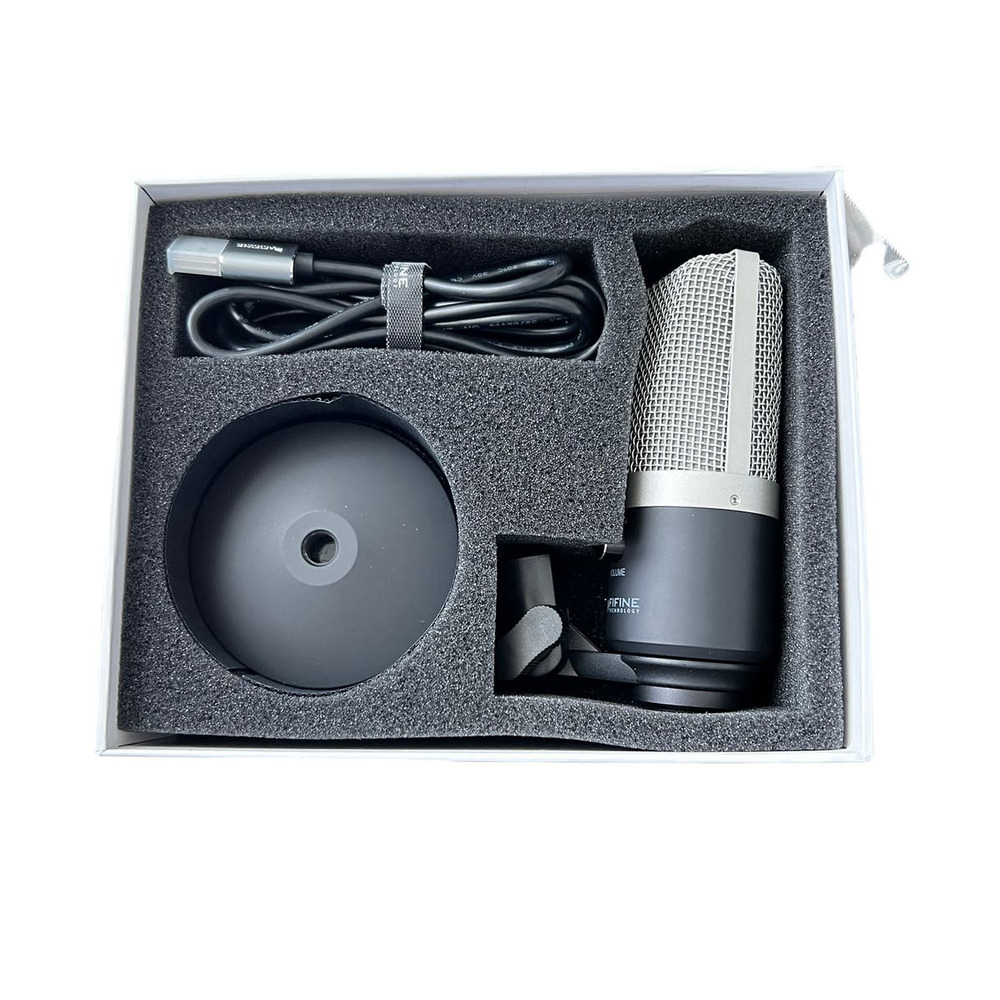 Fifine Technology K670B Podcast Microphone USB